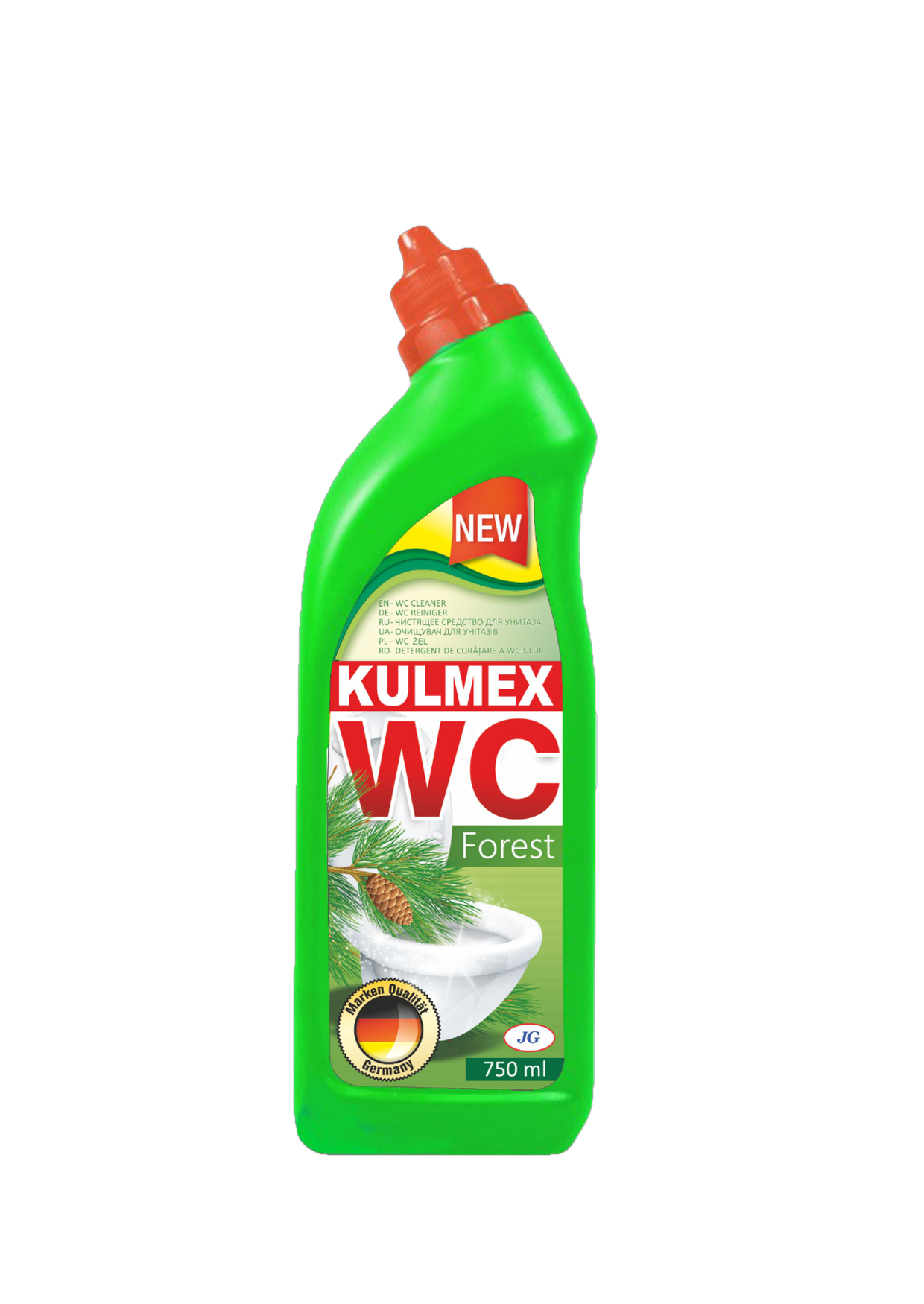 KULMEX WC, Bathtubs, Sinks cleaner—750 ml. Forest